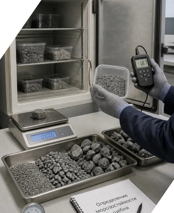 Определение морозостойкости щебня в Ульяновске от 3600 р. | ЭкспертизаРоссия