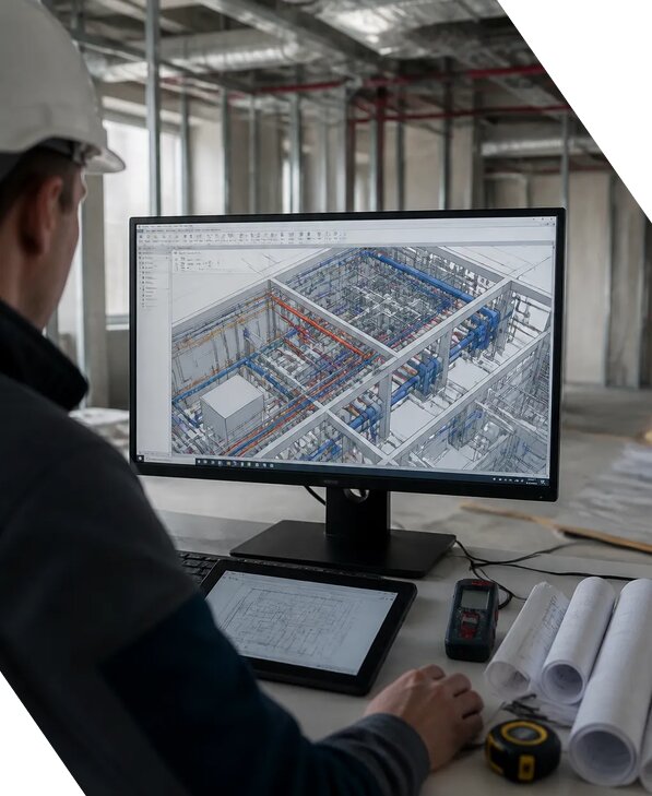 Создание BIM модели инженерных сетей для объектов в Ульяновске